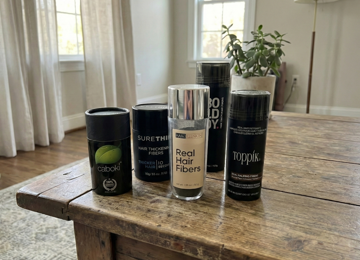 Top 5 hair fibers comparison chart